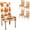 Fall-4, variant on Fall Pumpkin Chair Cover Set of 4, Set Covers for Chair, Removable and Washable Dining Room, Living Room, Office 4 Packs. Suitable for Home, Hotel, Banquet or Party.