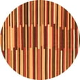 thumbnail image 1 of Ahgly Company Indoor Round Abstract Orange Contemporary Area Rugs, 7' Round, 1 of 1