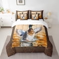 thumbnail image 2 of Mallard Duck Bedding Twin Size 7pcs Hunting Comforter Set, Cute Animal Bedding Comforter Sets Rustic Farmhouse Lake House Bed in a Bag, Wild Duck Bedding Accessories Hunter Gifts, 2 of 4