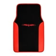 thumbnail image 2 of BDK Red Floor Mats for Cars - Black & Red Carpet Car Floor Mats Interior Liners for Auto Van Truck SUV - Carpet Floor Mats Fulle Set Front & Rear Protector, 2 of 7