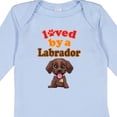 thumbnail image 4 of Inktastic Labrador Chocolate Lab Boys or Girls Long Sleeve Baby Bodysuit, 4 of 5