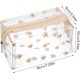 thumbnail image 2 of Caja de lápices CHAO 2 uds bolsa de papelería transparente con patrón de crisantemo, 2 of 5