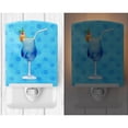 thumbnail image 2 of Summer Cocktail Blue Polkadot Ceramic Night Light, 2 of 2
