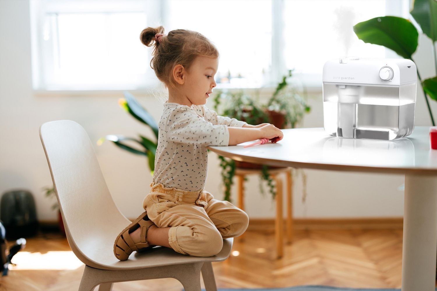 PureGuardian 40-Hour, 1-Gallon Ultrasonic Cool Mist Humidifier, 410 Sq. Ft., H1035WCA