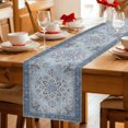 thumbnail image 3 of Table Runners 70 Inches Long Dress Scarves, Vintage Boho Farmhouse Coffee/Dining/Kitchen Table Decor, Holiday Table Runner, Retro Rustic Ethnic Tribal Floral Print 13x70 Inch, 3 of 7