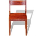 thumbnail image 2 of vidaXL 2/4/6x Solid Acacia Wood Dining Chairs Sheesham Dinner Dinette Chair, 2 of 3