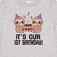 thumbnail image 4 of Inktastic Twins 1st Birthday Sloth Boy Girl 1 Year Old Boys or Girls Baby T-Shirt, 4 of 5