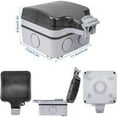 thumbnail image 2 of PC Socket IP66 Waterproof Dustproof Wall German Standard 220-250V 16A 100MB 50mH Male Female Socket Current Plug Plug Waterproof Sealing, 2 of 5