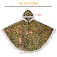 thumbnail image 6 of iMounTEK Wearable Blanket Wrap Robe Sweatshirt Soft Lined Cuddle Poncho Cape with Hat 2 Pockets Buttons Leopard, 6 of 10