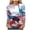Navy, variant on GEWSEY 4Th of July Shirts Women 3/4 Sleeve Crewneck Cute Shirts Casual Print T Shirt (Light Blue, M)