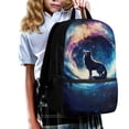 thumbnail image 3 of Jeiento Galaxy Sky Wolf Backpack for Boys 6-8 8-12 School Bags Elementary Middle School Bookbag Rucksack for Kids 17inch Laptop Backpacks Girls Kindergarten Schoolbag Daypack, 3 of 6