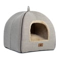thumbnail image 1 of Cama para gatos WINDRACING Cueva casa de gato tienda de campaña con almohada acolchada extraíble, 1 of 5