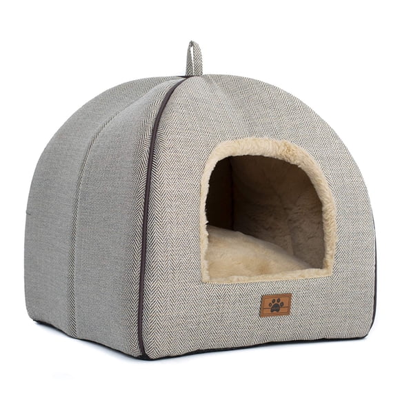 Cama para gatos WINDRACING Cueva casa de gato tienda de campaña con almohada acolchada extraíble