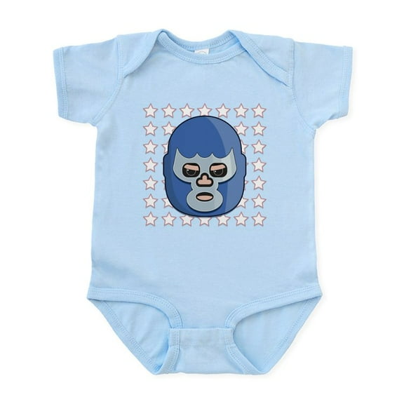 CafePress - Lucha Libre Blue Demon Infant Bodysuit - Baby Light Bodysuit, Size Newborn - 24 Months