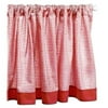 Seed Sprout Basics Gingham Window Valance, Red