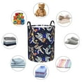 thumbnail image 4 of Fuzoiu Astronauts in sport Print Circular Hamper,Laundry Basket with Handle,Collapsible Laundry,Dirty Clothes Storage Basket,for Bedroom Bathroom Dorm Living Room-Small, 4 of 6