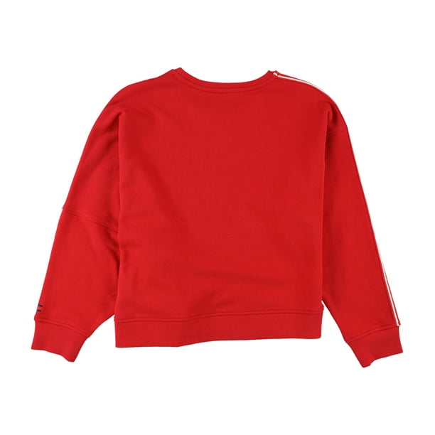 Tommy hilfiger red sweatshirt women's sale