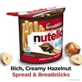 thumbnail image 2 of Nutella and Go Snack RRF12 Packs, Chocolate Hazelnut Spread with Breadsticks, Perfect Bulk Snacks for Kids' Lunch Boxes, 1.8 oz, Pack of 4, 2 of 3