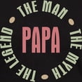 thumbnail image 3 of CafePress - Papa Man Myth Legend Dark T Shirt - Men's Classic Graphic Cotton T-Shirt, 3 of 4