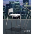 thumbnail image 2 of Maklaine Metal 35.8''H x 18.1''W x 25.7''D White Counter Chair (Set of 2), 2 of 6