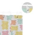 thumbnail image 5 of Yayeee Shower Curtain with Hooks 72"x72" Waterproof Fabric Bathroom Hanging Decor, Cute Gummy Bears Pattern, 5 of 5