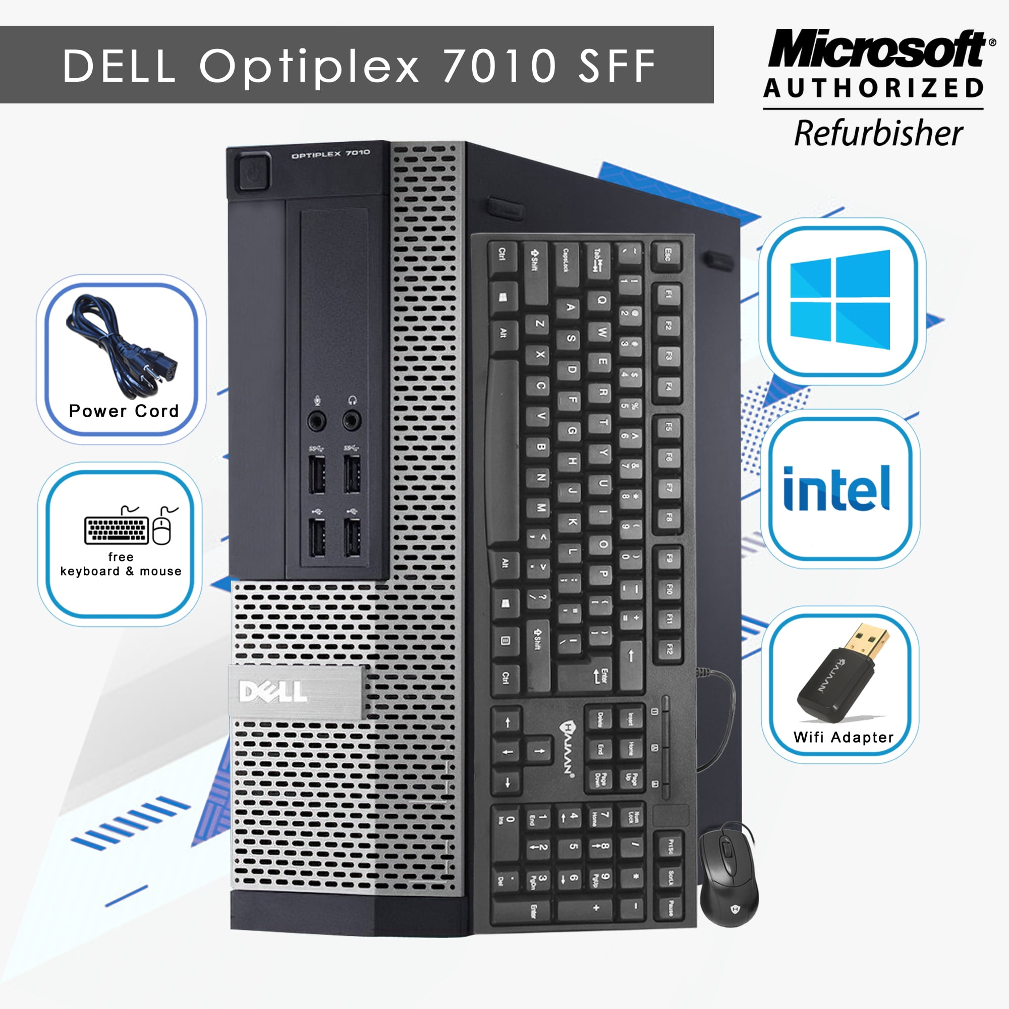 Dell Optiplex 7010 SFF PC, Intel Core i5-3rd Gen @3.2GHz, 8GB DDR3