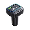thumbnail image 2 of HOARBOEG Car Mp3 Player LED Atmosphere Light QC3.0 Fast Charge Hands- Call HIFI Stereo Sound Type-c Charging Port Intelligent Protection Stable Transmission Clearance Sale Holiday Gifts, 2 of 9