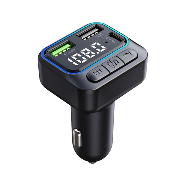 Birdeem Car Mp3 Player Led Atmosphere Light Qc3.0 Fast Charge Hands-Free Call Hifi Stereo Sound Type-C Charging Port Intelligent Protection Stable Transmission