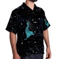 thumbnail image 2 of Virgo Constellation Men's Short Sleeve Button Down Hawaiian Beach Printed Casual Shirts, 2 of 6