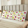 thumbnail image 6 of Picia Strawberry and Lemon Body Pillow Cover - Super Soft Microfiber 20x54 Body Pillow Case - Envelope Closure, Wrinkle, Stain Resistant Body Pillow Cover,Elegant Bedding, 6 of 8