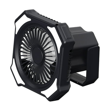 

Big Sale! Fengga Camping Fan Shining Call Hook Charging Bank Portable Stepless Speed Regulating Fan Light Camping Small Fan Black 10000Ma + Remote Control