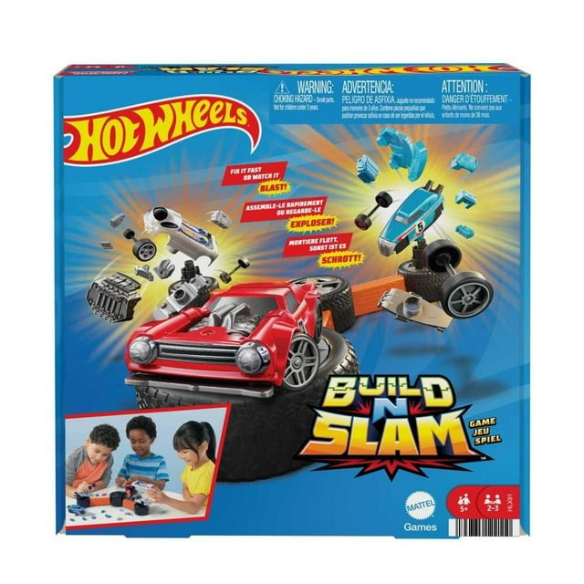 Juego de Mesa Mattel Games Games Preschool Hot Wheels Construye y Destruye