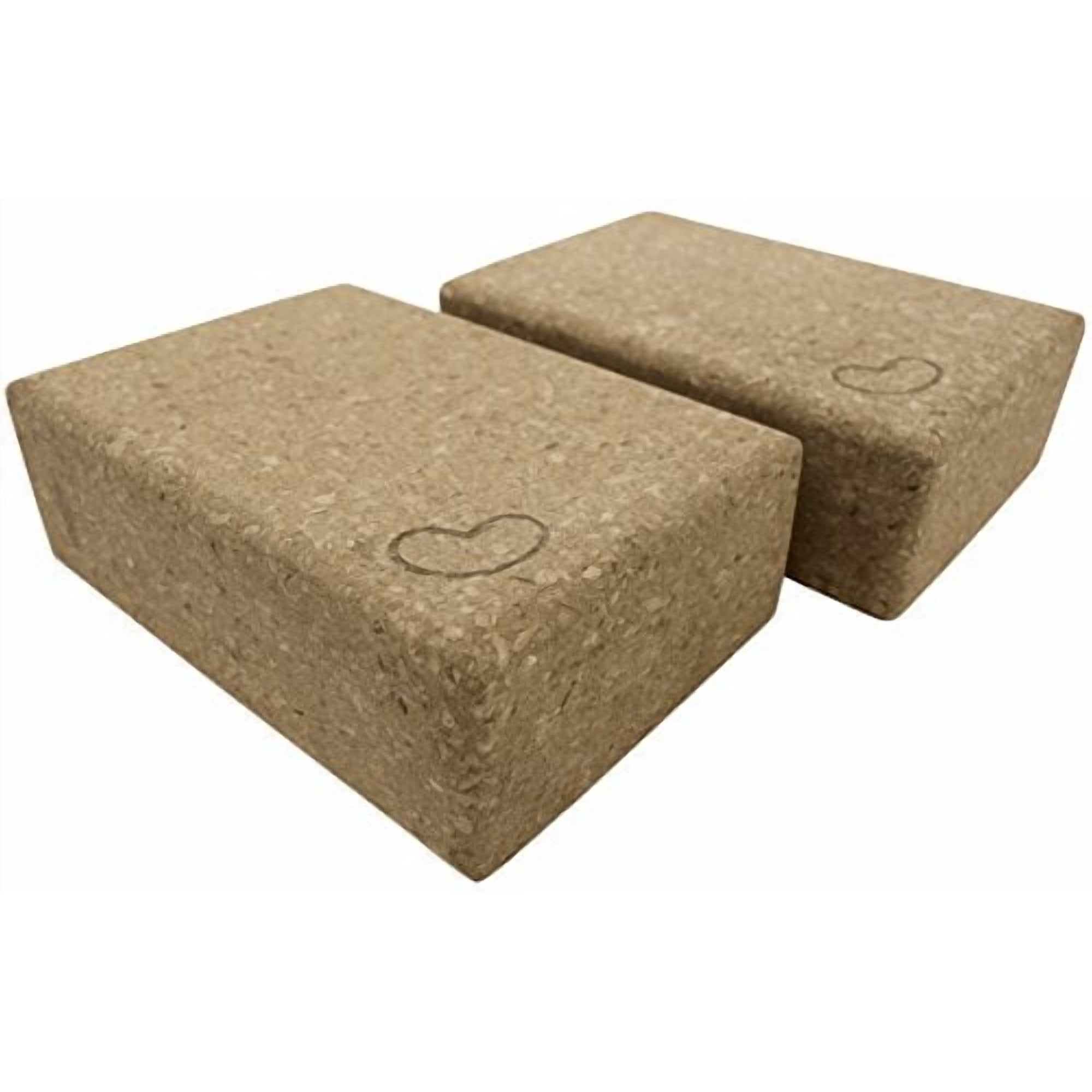 Yoga Blocks - Eco Friendly Foam 2 PCS Yoga Block Non-Slip Durable Fitness for Improve Strength, Flexibility - Cork