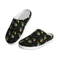 thumbnail image 2 of Fotbe Bee Floral Pattern Women's Fuzzy Curly Fur Memory Foam Loafer Slippers Indoor Outdoor Slippers Winter Home Shoes-44/45, 2 of 7
