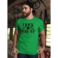thumbnail image 2 of Trick Or Treat Halloween Quote. T-Shirt Men -Image by Shutterstock, Male x-Large, 2 of 4