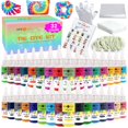 thumbnail image 1 of Kit Tie Dye HTVRONT 32 colores vibrantes con botellas precargadas, 1 of 6