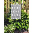 thumbnail image 2 of JSDART Moroccan Pattern Modern Geometric Black Dotted Waves Simple Abstract Beautiful Garden Flag Decorative Flag House Banner 28x40 inch, 2 of 2