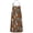 Brown Skull Marigold, variant on Brown Planet Moon Star Pattern Apron-Garden Aprons for Women with Pockets-Cotton Linen Waterproof Kitchen Cooking Gardening Aprons Adjustable for Kitchen,Cooking,BBQ and Salon 33x27 Inch
