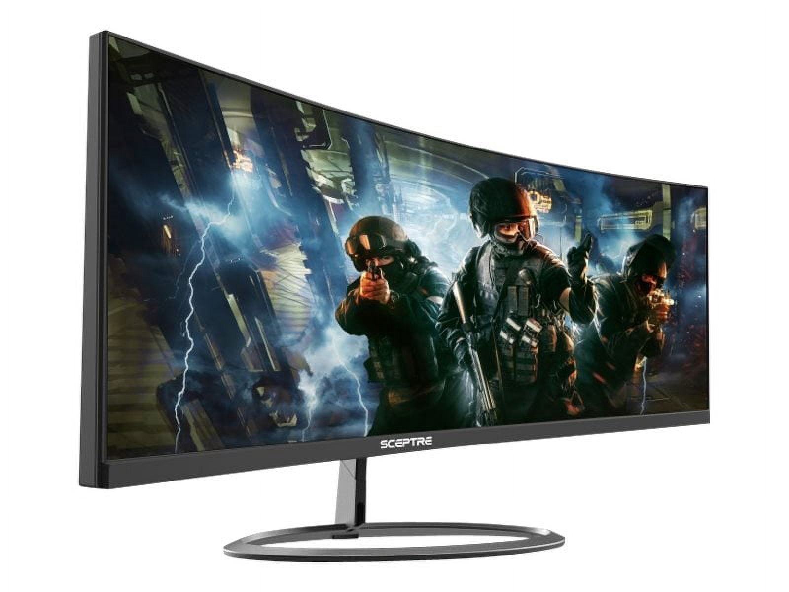 Sceptre C305W-2560UN, LED Monitor, Curved, 30", 2560 x 1080 @ 85 Hz, VA, 250 cd/m, 3000:1, 1 ms, 2xHDMI, DisplayPort, Speakers, Black