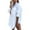 White, variant on Hvot&aat Women's Long Sleeve Shirt Dress 2025 Fall Casual Button Down Plain Oversized Blouse Shirts Mini Dresses