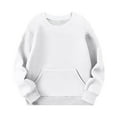 thumbnail image 4 of LIaqionyy Girls Sweatshirts Oversized Crewneck Tops Soft Long Sleeve Casual Pullover Sweatshirt with Pockets, 4 of 6