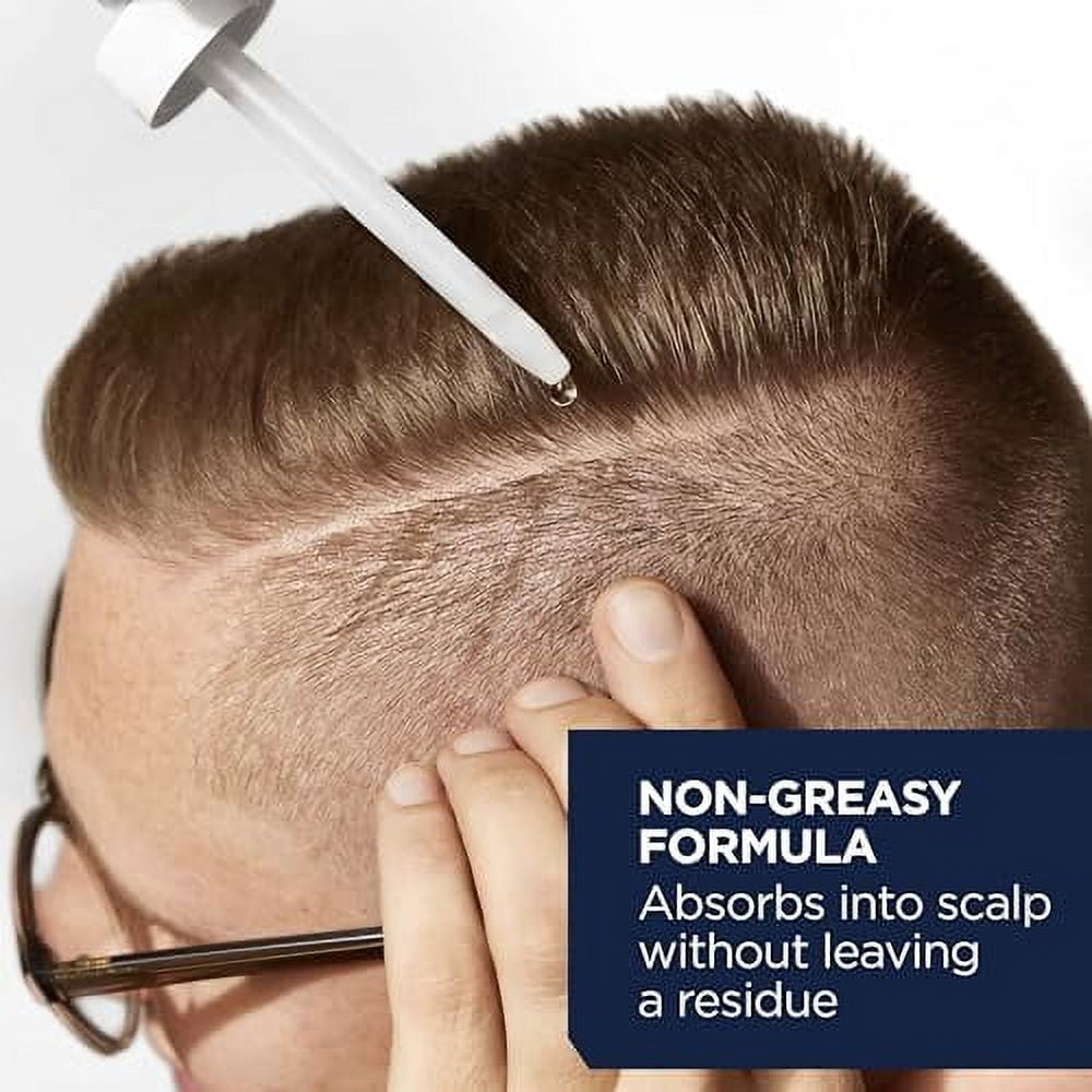 Head & Shoulders Scalp X 5% Minoxidil Hair Regrowth 2x Daily Leave-On Treatment for Men's Thinning Hair & Hair Loss, 3-Month Supply, 2 Fl Oz Each, (Set of 3)
