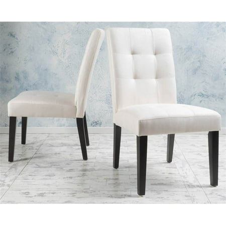 Contemporary Dining Chair in Beige - Set of 2