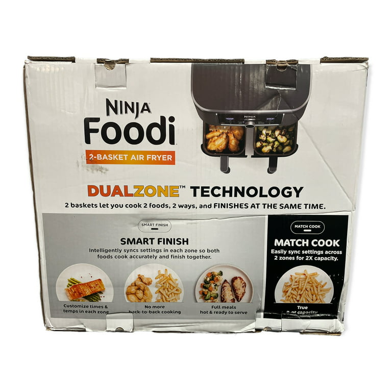 Ninja 8 Quart 2-Basket Air Fryer with DualZone Technology