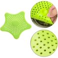 thumbnail image 3 of RV Filtro de drenaje de silicona con forma de estrella de mar, paquete de 3 coladores de drenaje para fregadero de cocina y baño, verde Sailing Electrónica, 3 of 5