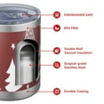 thumbnail image 4 of 12oz Tumblers Red Christmas Tree and Star Pattern Vacuum Insulated Stainless Steel Travel Tumbler Cups Mug with Lid and Straw for Beer,Coffee,Beverages with Cleaning Brush for Cold & Hot Drinks, 4 of 5