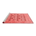 thumbnail image 2 of Ahgly Company Machine Washable Indoor Square Oriental Red Traditional Area Rugs, 7' Square, 2 of 4