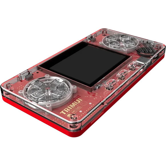 Trimui Model S Handheld Game Machine 2 Inch Ips Screen Mini Extremely Compact Nostalgic Handheld Card Machine Transparent Body