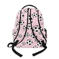 thumbnail image 2 of Xoenoiee Pink Soccer Bow Heart Pattern Kids Backpack for Girls Preschool Kindergarten Elementary School Backpack Bookbag Schoolbag Travel Daypack with Adjustable Padded Straps, 2 of 7