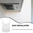 thumbnail image 3 of KAKOWELY Range Hood Light Lens Replacement Part Range Hood Light Cover Lamp Shade Shield For Kitchen Ventilation Systems And Cooking Appliances White,4.53X"X3.54"X2.95", 3 of 4